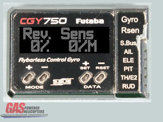 Governor Setup - Futaba GY750 - HeliFreak